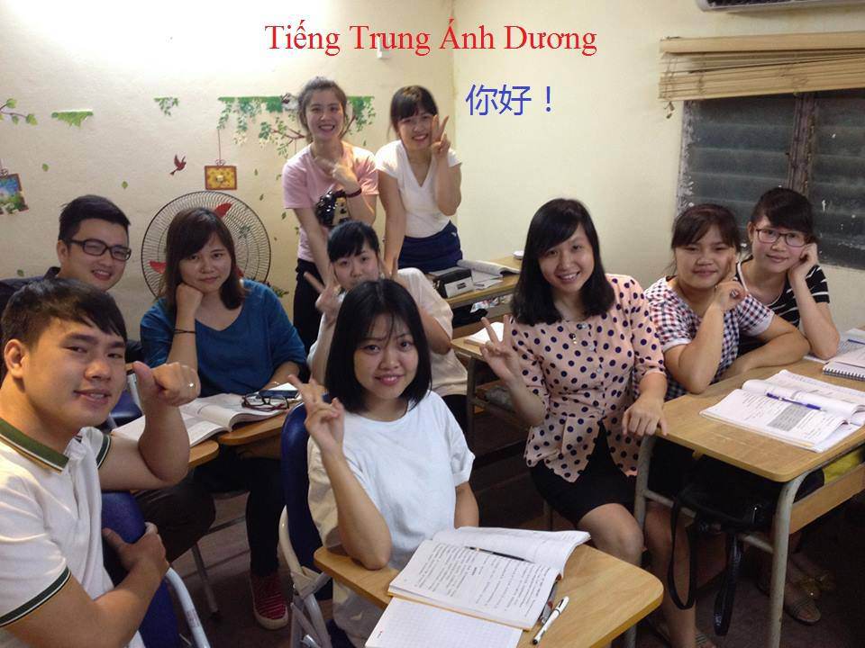 Ảnh lớp học tiếng Trung tại Trung tâm Tiếng Trung Ánh Dương