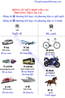 Động từ kết hợp với phương tiện xe cộ trong tiếng Trung