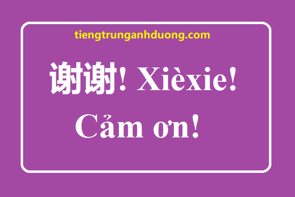 Ngữ cảnh sử dụng các từ cám ơn trong tiếng Hoa là gì?
