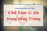 Chữ Tâm trong tiếng Trung 心 xīn